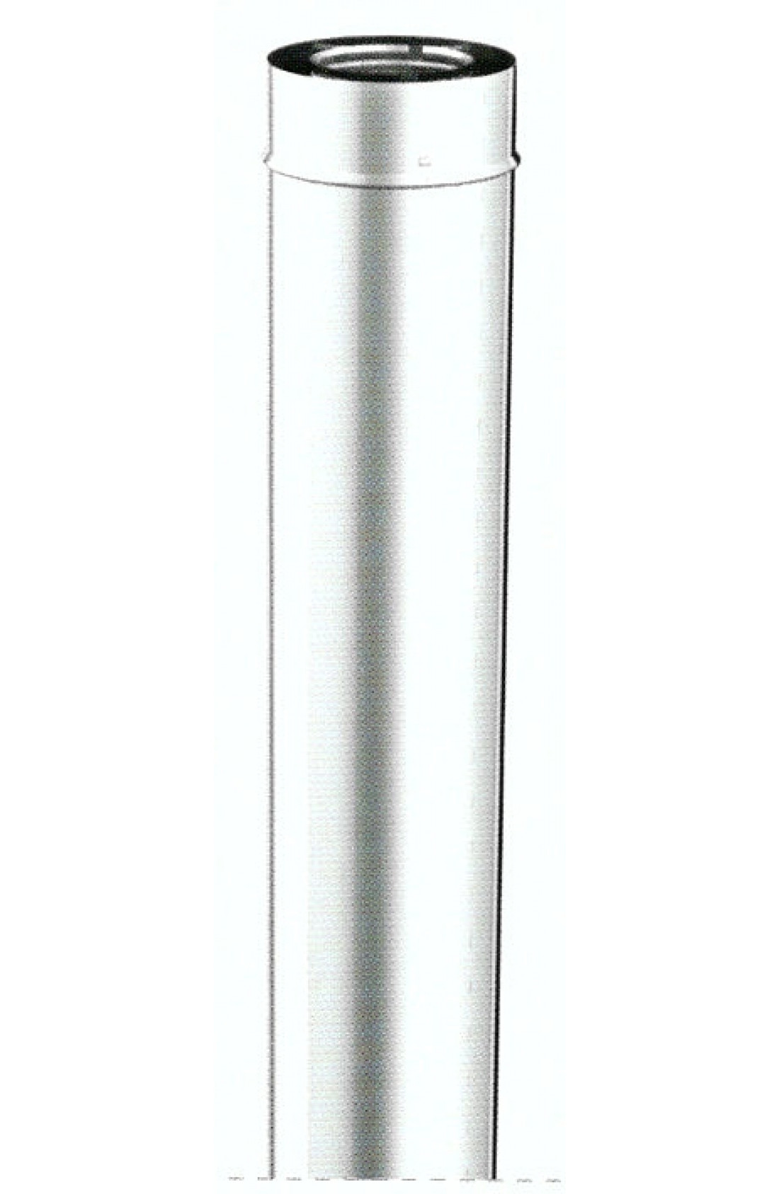 Tubo Per Canna Fumaria In Acciaio Inox 316 - Diametro 350 Mm, Lunghezza 0,5 Mt, Per Fumi E Condense