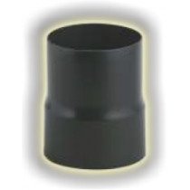 TNRID120F140M - Riduzione tubi per stufa a legna verniciato nero sp. 2mm diam. 120 Femmina - diam. 140 Maschio