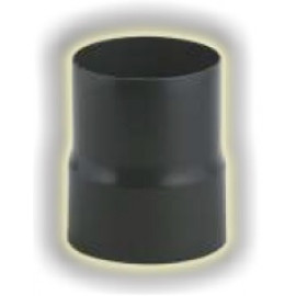 TNRID120M150F - Riduzione tubi per stufa a legna verniciato nero sp. 2mm diam. 120 Maschio - diam. 150 Femmina 