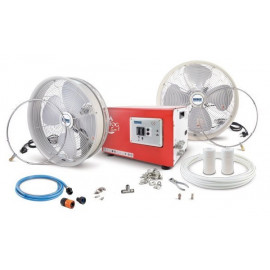 kit domestico per impianto di nebulizzazione con ventilatori
