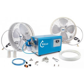 kit professionale per impianto di nebulizzazione con ventilatori