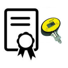 Certificato di taratura rif. Accredia per manometro campione certificabile per il controllo dei fluidi refrigeranti DV-2COOL/80