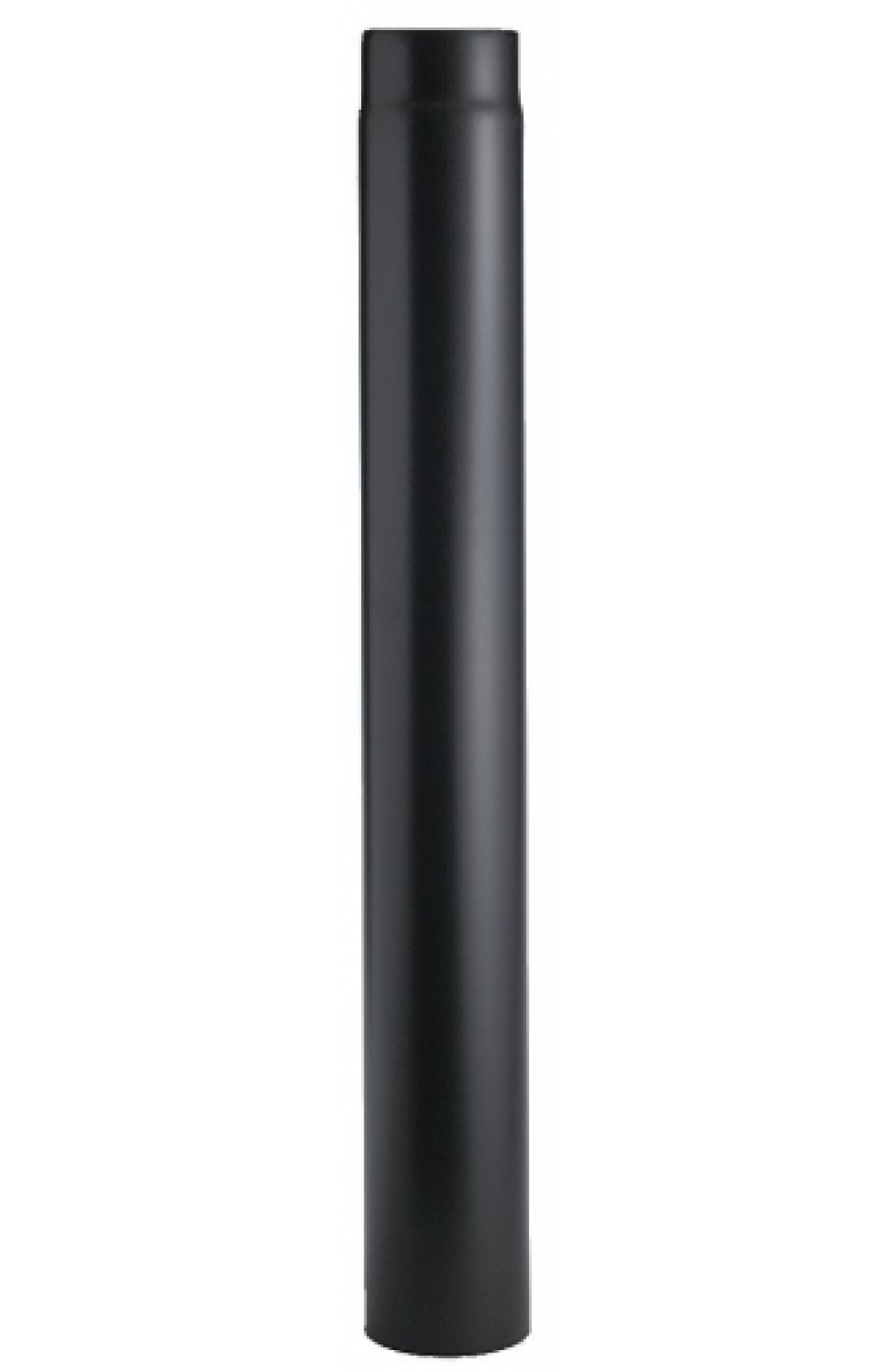 TN160500 - Tubo per stufa a legna verniciato nero sp. 2mm L 500mm diam Tubo Telescopico Per Stufa A Legna