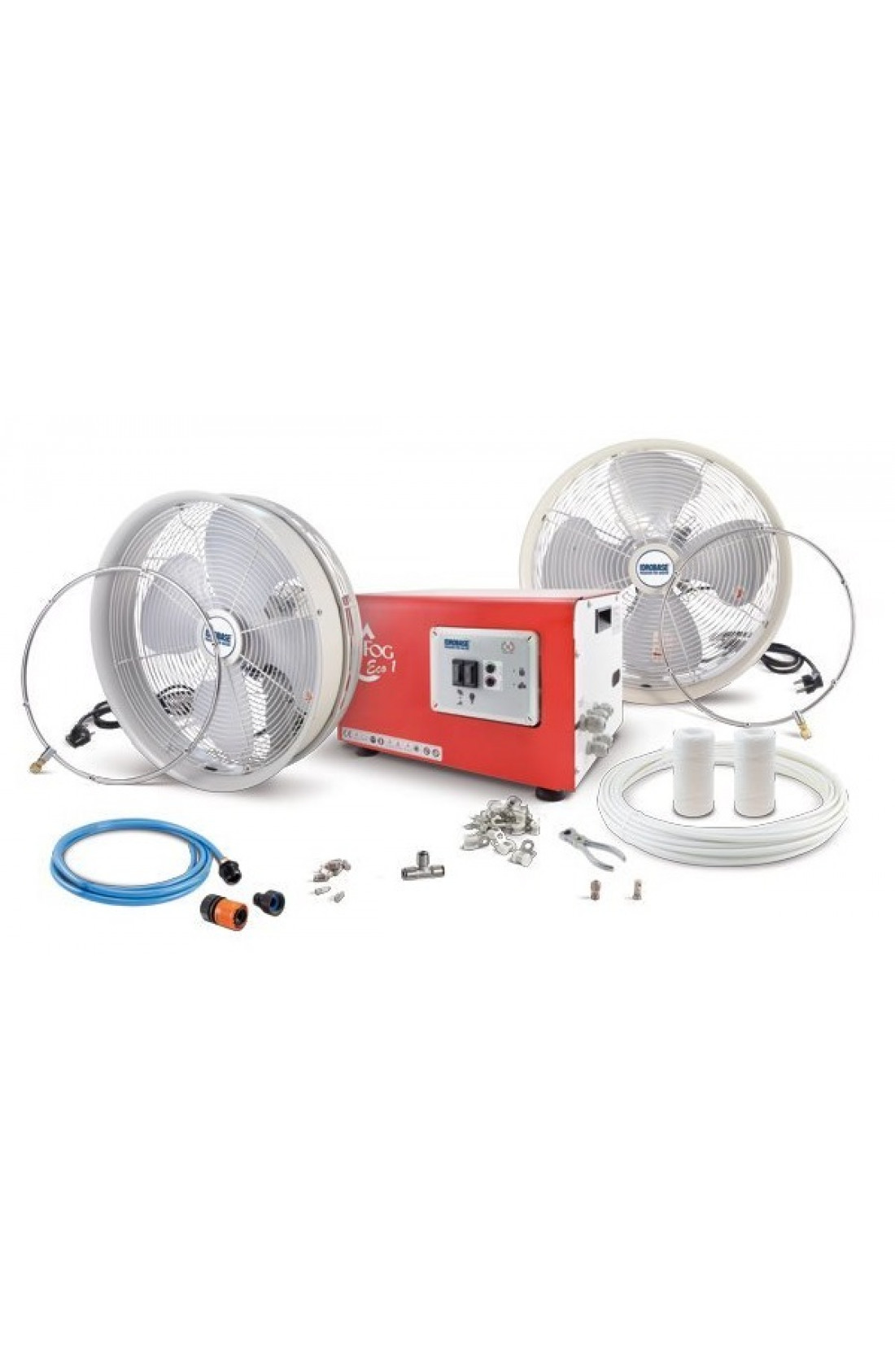 kit domestico per impianto di nebulizzazione con ventilatori