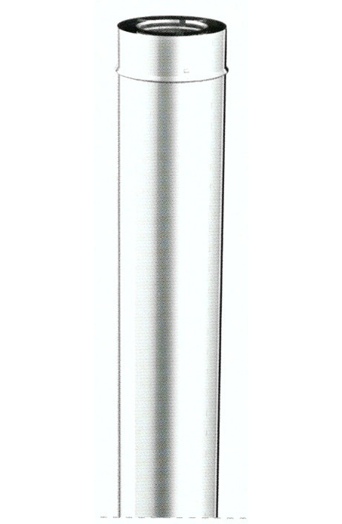 Tubo lineare in acciaio inox L1000mm diam. 100/150mm 